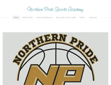 Tablet Screenshot of northernpridesportsacademy.com